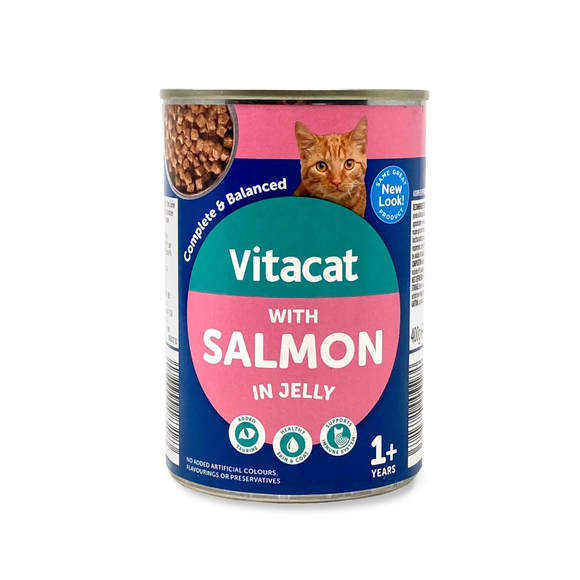 Vitacat Cat Cans - Samon In Jelly 400g