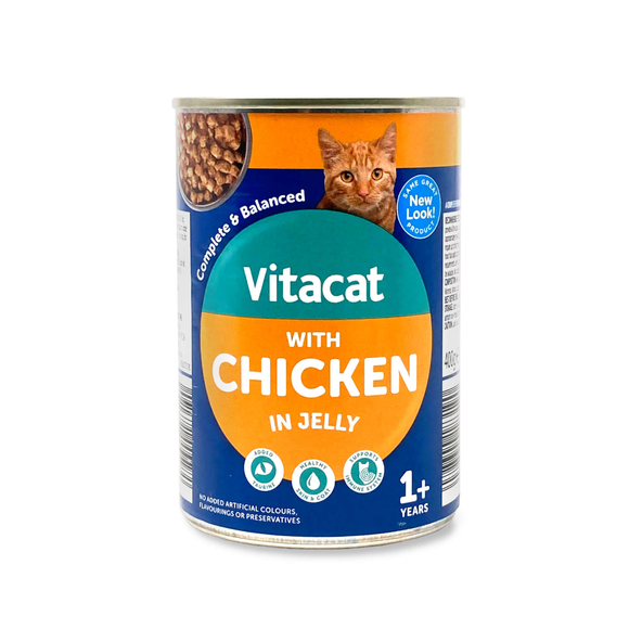 Vitacat Cat Cans - Chicken In Jelly 400g