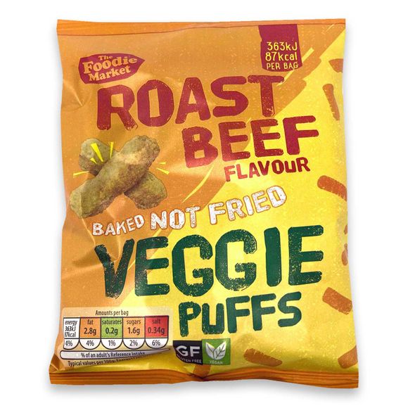 Foodie Market Veggie Puffs Roast Beef Flavour 21g