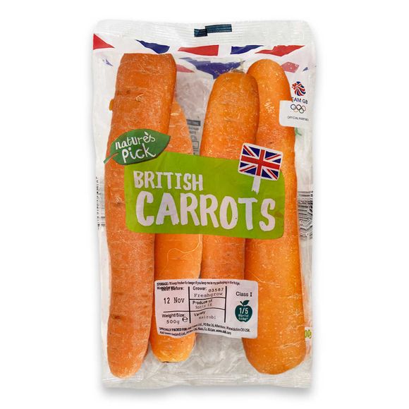 Nature's Pick Carrots 500g