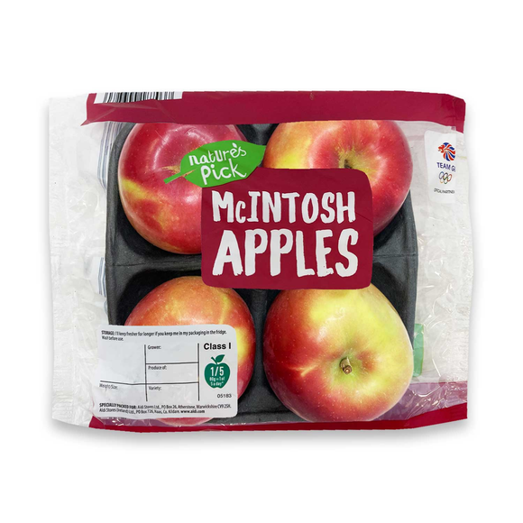 Nature's Pick Mcintosh Apples 4 Pack