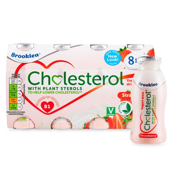 Brooklea Cholesterol Strawberry Yogurt Drinks 8x100g