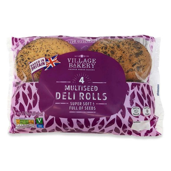 Village Bakery Multi Seed Deli Rolls 260g/4 Pack