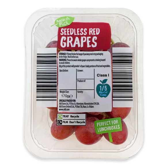 Nature's Pick Snack Pack Grapes 170g