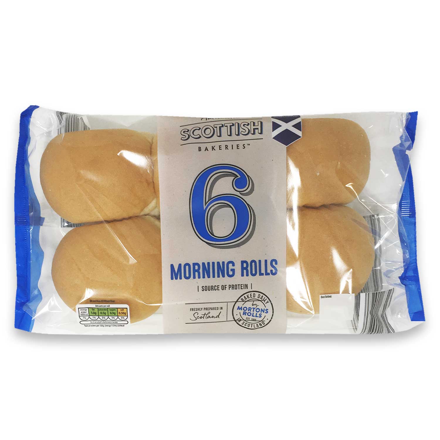 Authentic Scottish Bakeries Scottish Morning Rolls 6 Pack