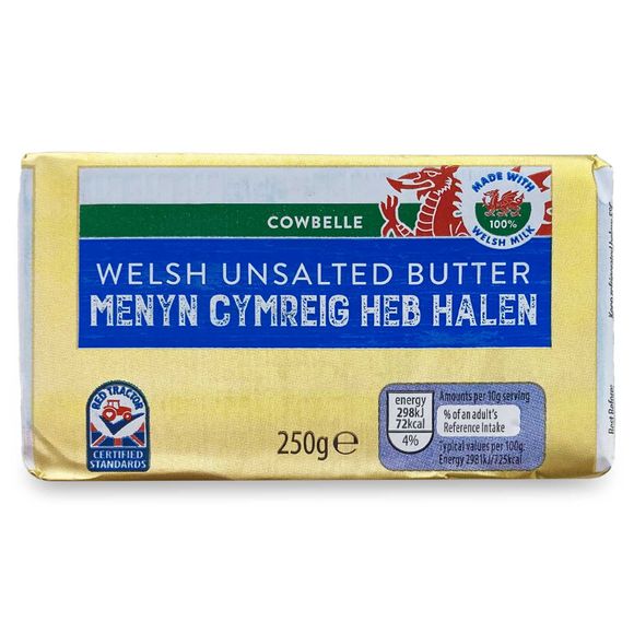 Cowbelle Welsh Unsalted Butter 250g