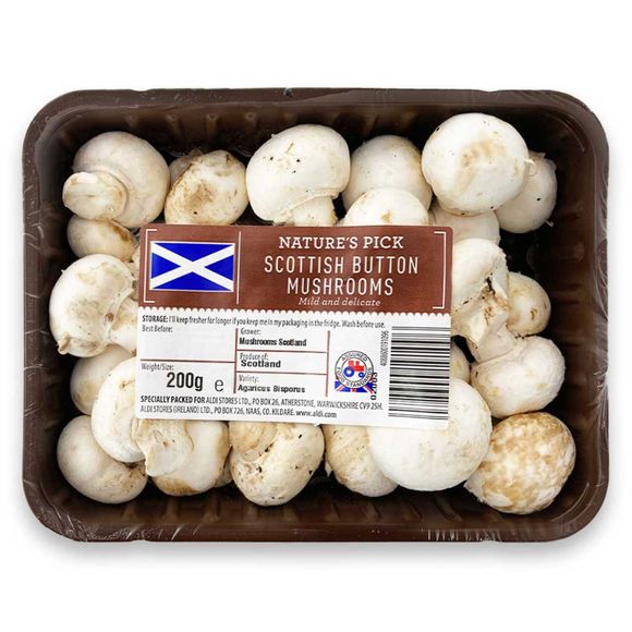 Nature's Pick Button Mushrooms 200g