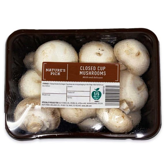 Nature's Pick Closed Cup Mushrooms 400g