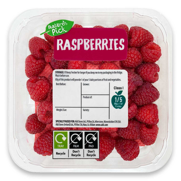 Nature's Pick Raspberries 225g