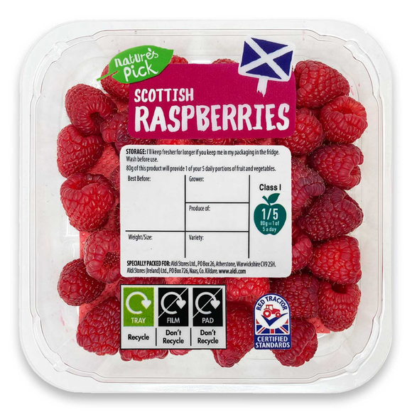 Nature's Pick Raspberries 225g