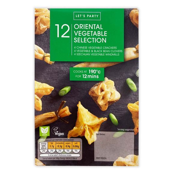 Let's Party Piece Oriental Vegetable Selection 212g/12 Pack