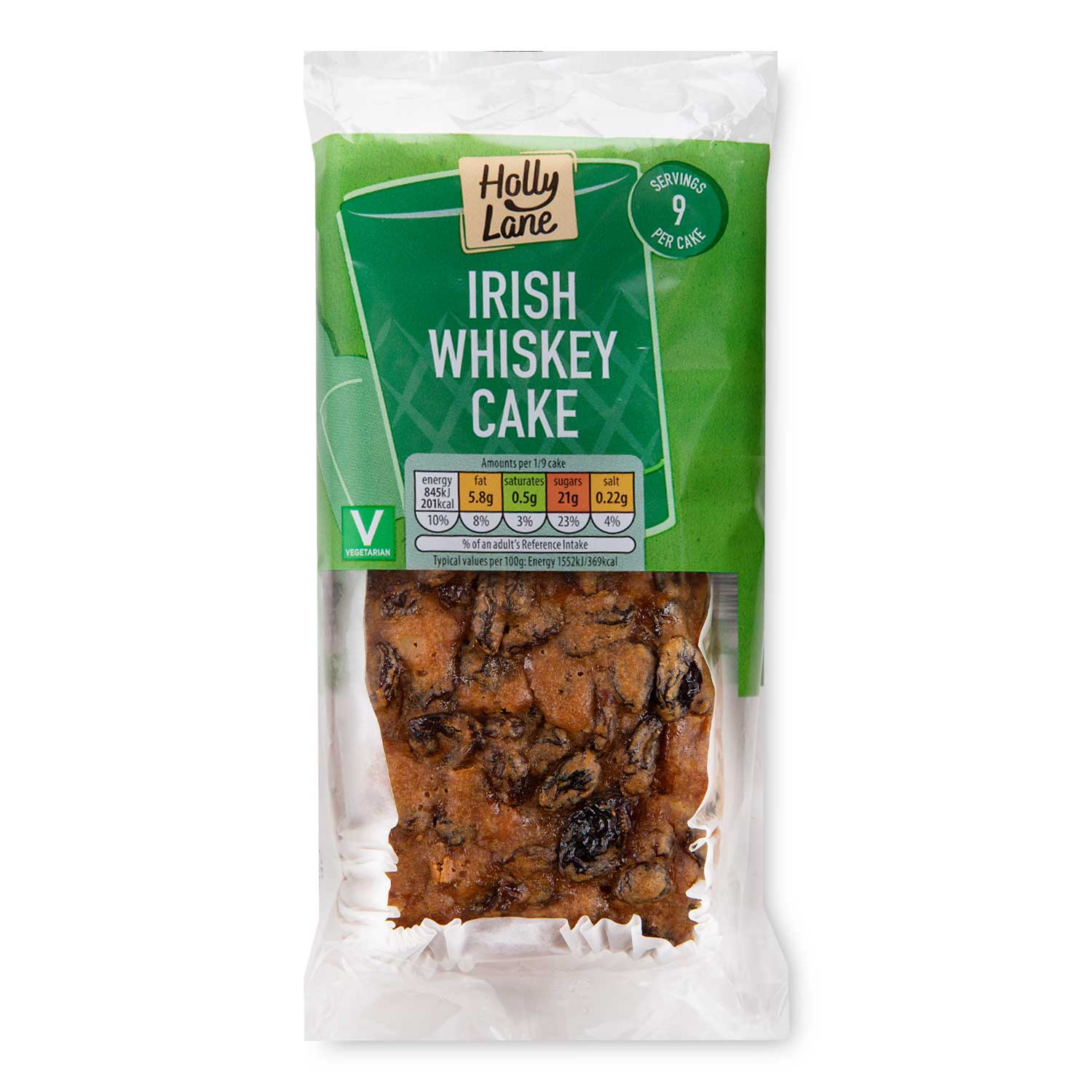 Holly Lane Irish Whiskey Cake 490g