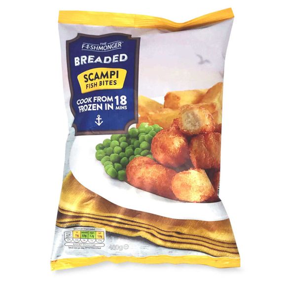 The Fishmonger Breaded Scampi Fish Bites 480g