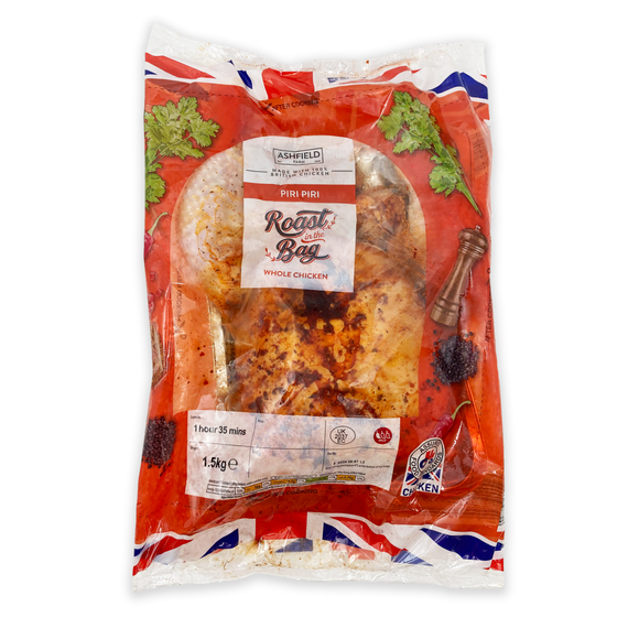 Ashfield Farm Piri Piri Roast In The Bag Whole Chicken 1.5kg