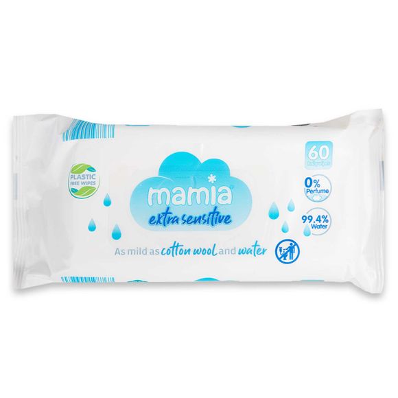 Huggies Pure Sensitive Newborn Wet Baby Wipes, 99% Water - 4 Pack (4 x 56  Wipes) - HelloSupermarket