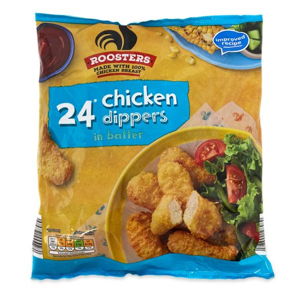 Roosters Chicken Dippers In Batter 450g