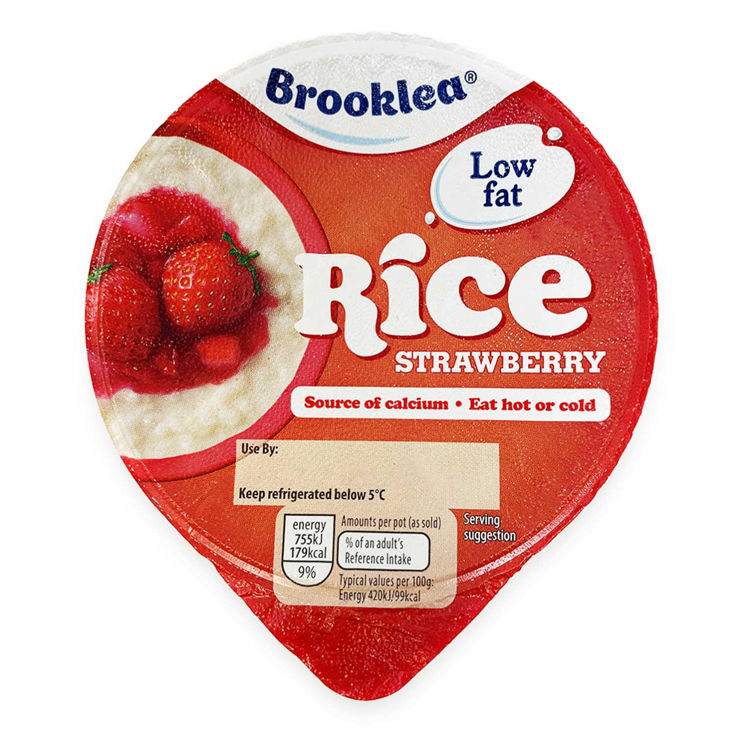 Brooklea Strawberry Rice Pudding 180g