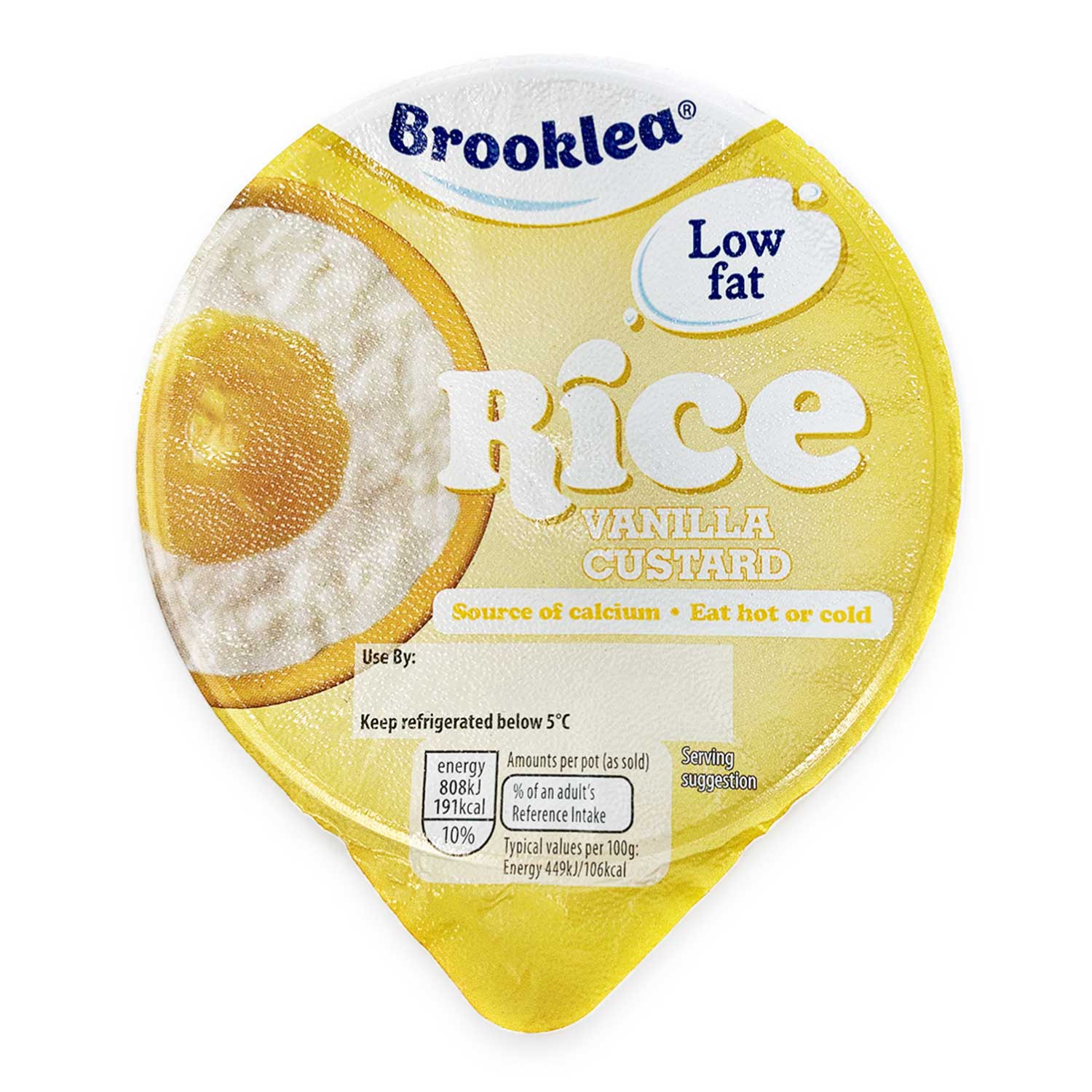 Brooklea Vanilla Custard Rice Pudding 180g