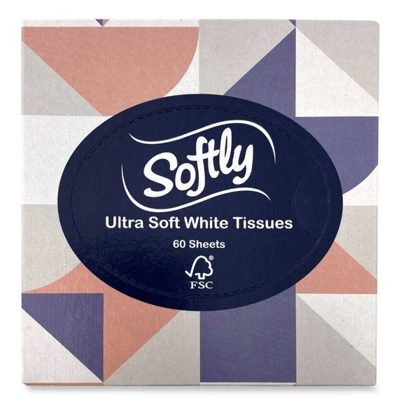 Saxon Ultra Soft White Tissues 60 Pack
