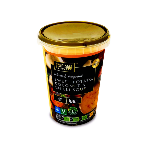 Specially Selected Sweet Potato, Coconut & Chilli Soup 600g