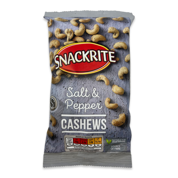 Snackrite Salt & Pepper Cashews 150g