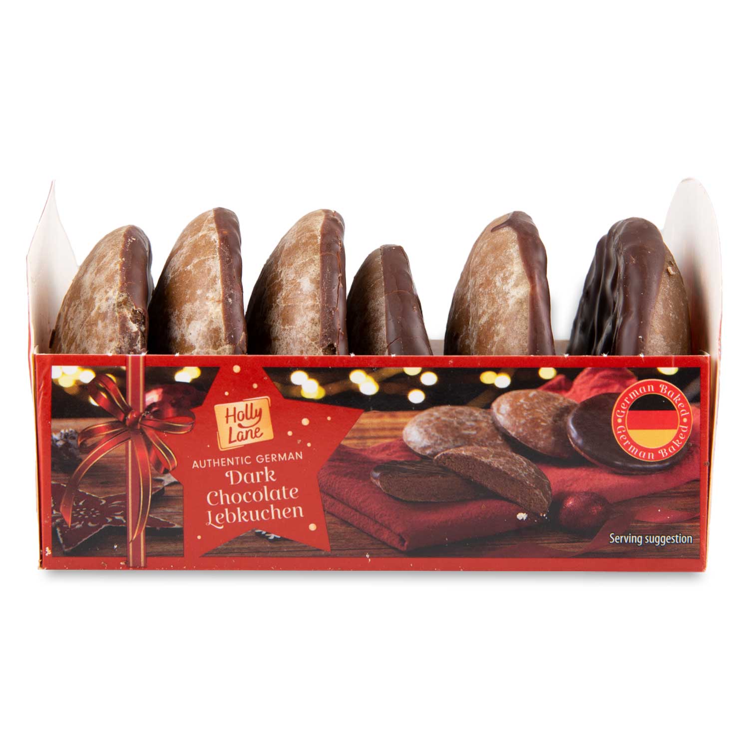 Holly Lane Dark Chocolate Lebkuchen 200g