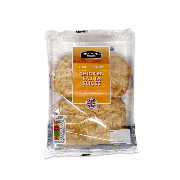 Crestwood 2 Puff Pasty Chicken Fajita Slices 300g