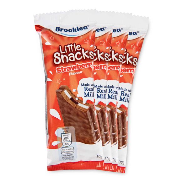 Brooklea Little Snacks Strawberry Flavour 4 Pack