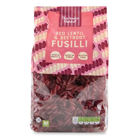 The Foodie Market Gluten Free Red Lentil & Beetroot Fusilli 250g