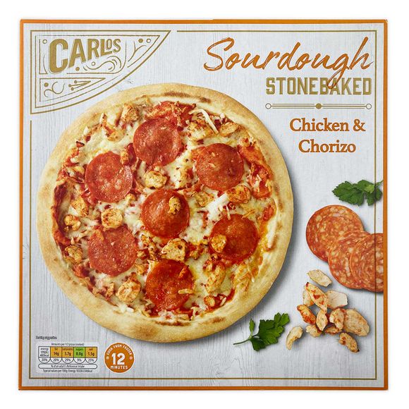 Carlos Sourdough Stonebaked - Chicken & Chorizo 351g