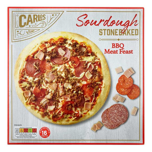 Carlos Sourdough Stonebaked - BBQ Meat Feast 360g