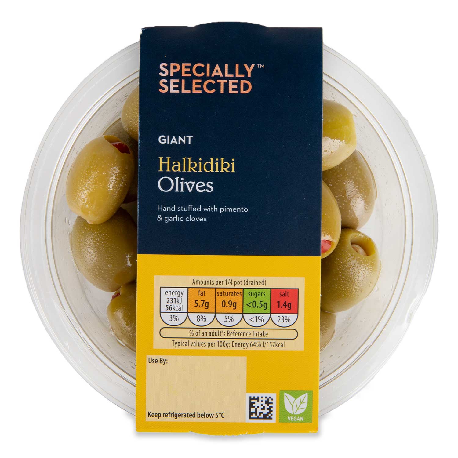 Specially Selected Giant Halkidiki Olives 150g