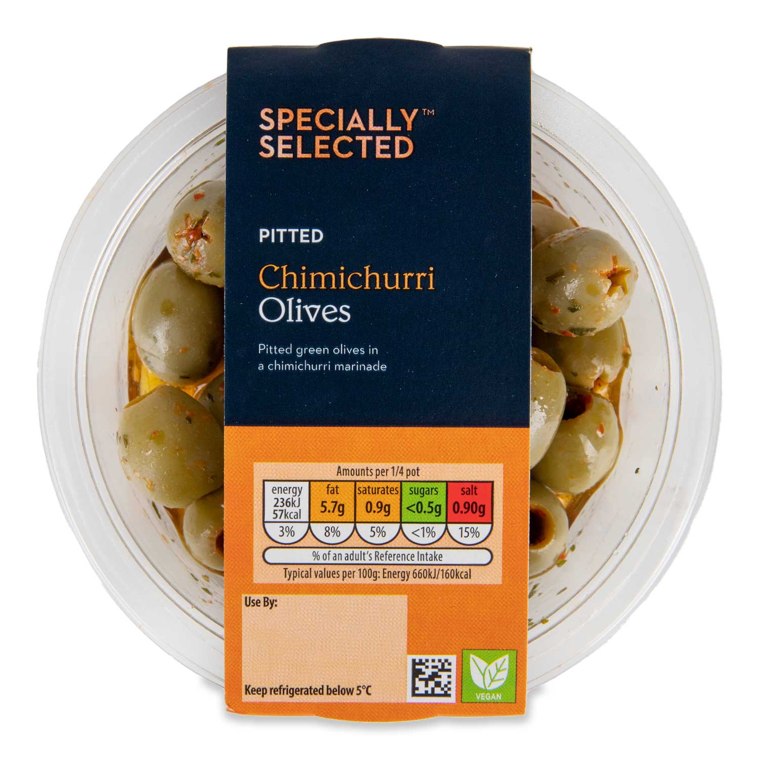 Specially Selected Pitted Chimichurri Olives 150g