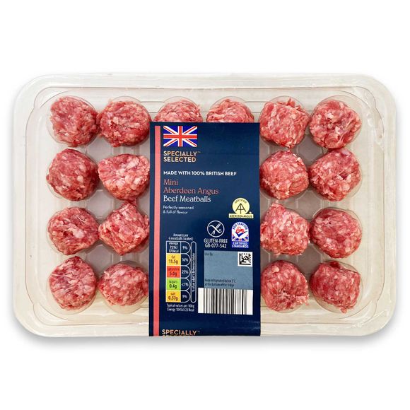 Specially Selected Aberdeen Angus Beef Mini Meatballs 340g/24 Pack