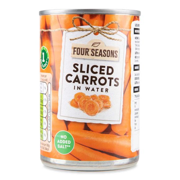 Four Seasons Sliced Carrots In Water 300g (160g Drained)