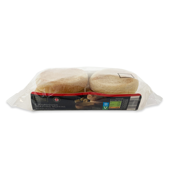 Specially Selected 4 Sourdough Toasting Muffins 272g