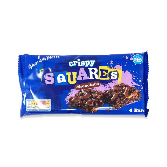 Harvest Morn Crispy Squares Bar Chocolate 4x36g