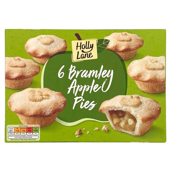 Holly Lane Bramley Apple Pies 6 Pack