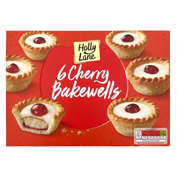 Holly Lane Cherry Bakewells 6 Pack