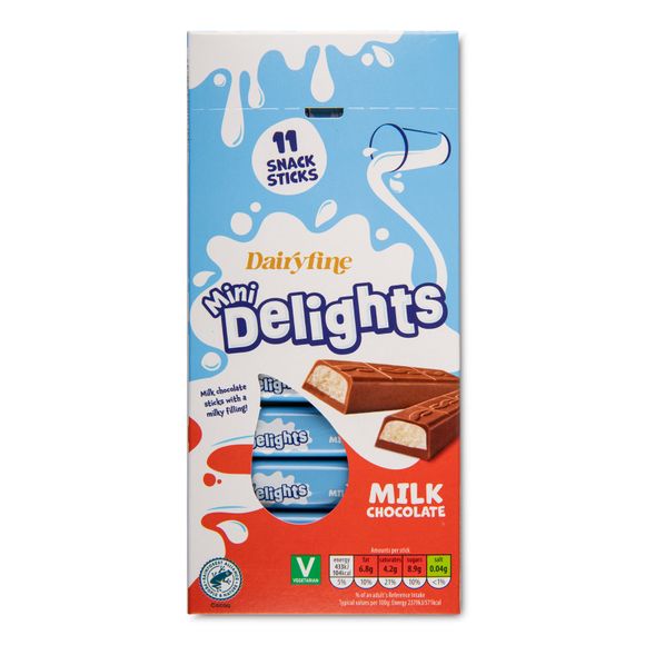 Dairyfine Milk Chocolate Mini Delights 200g/11 Pack