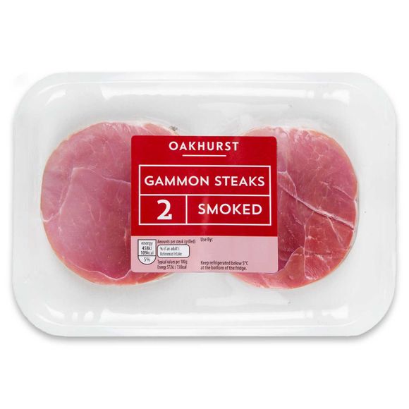 Oakhurst Smoked Gammon Steaks 250g