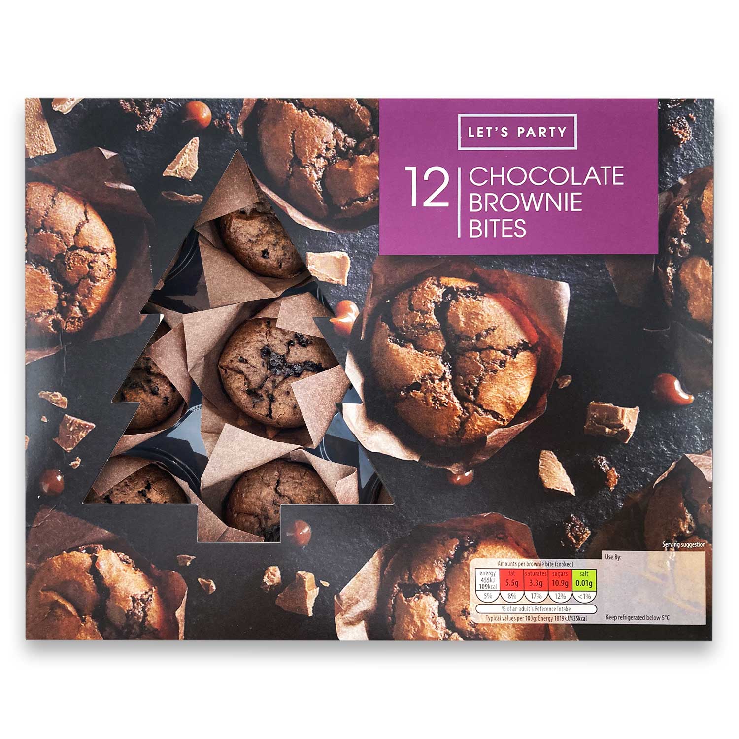 Let's Party Chocolate Brownie Bites 300g/12 Pack