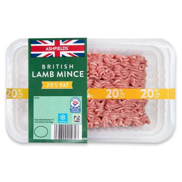 Ashfields 20% Fat British Lamb Mince 475g