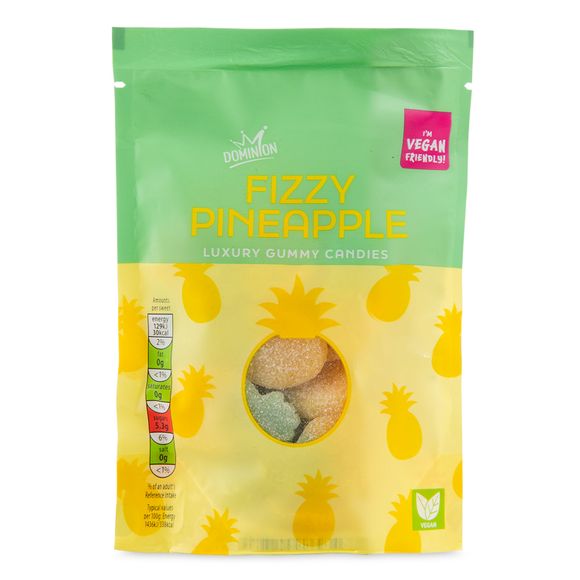 Dominion Fizzy Pineapple Luxury Gummy Candies 120g