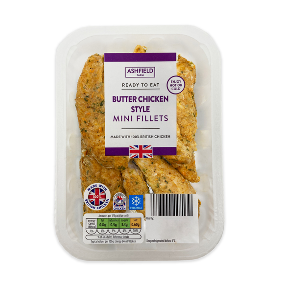 Ashfield Farm Butter Chicken Style Mini Fillets 170g