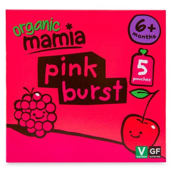 Organic Mamia Pink Burst Purée 5x90g