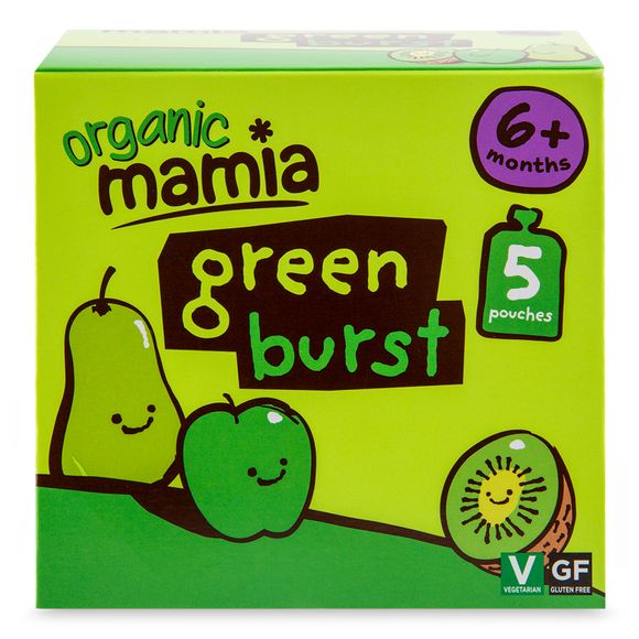 Organic Mamia Green Burst Purée 5x90g