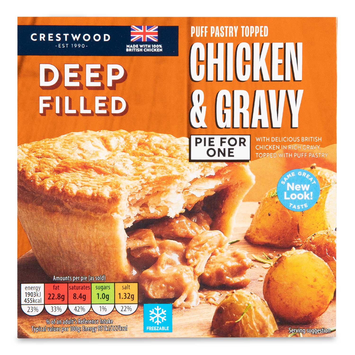 Crestwood Puff Pastry Topped Chicken & Gravy Pie 200g