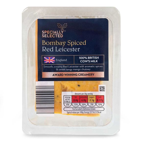 Specially Selected Bombay Spiced Red Leicester 250g