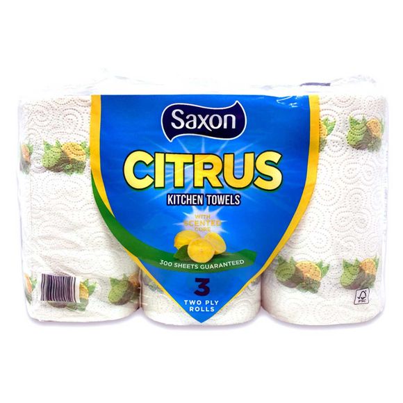 Saxon Citrus Kitchen Towel 3 Pack